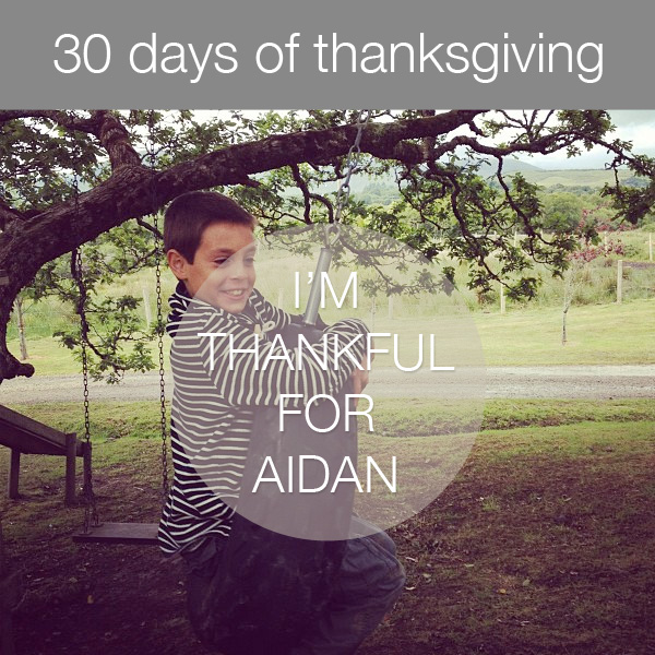 30 Days of Thanksgiving: Aidan (son) by Bits of Beauty